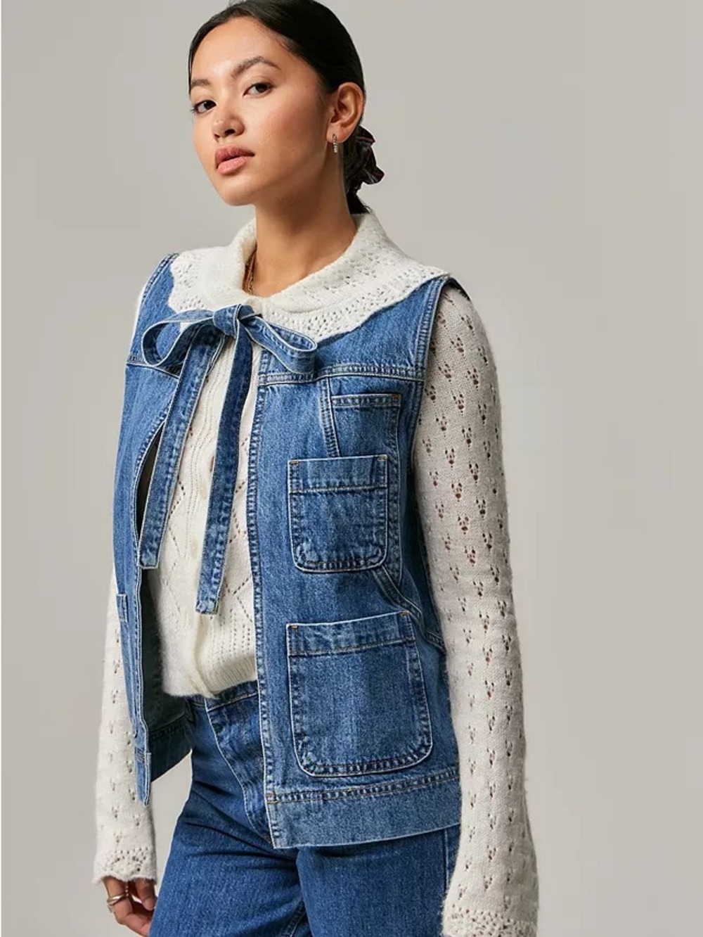 Damson Madder Denim Gilet Vest